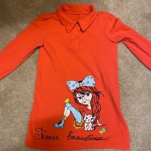 Girl long sleeved dress